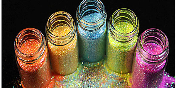 colorato Flouresent polvere glitter